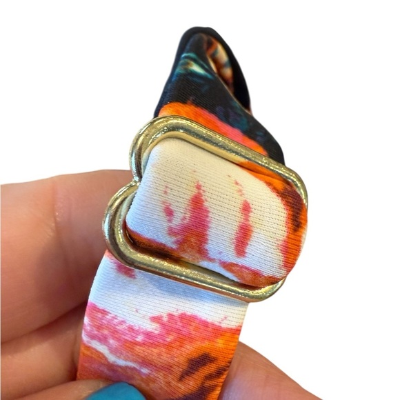 Boutique Black Floral Top One Shoulder Ruffle One Piece Swimsuit Plus 3X NWOT - Picture 10 of 16